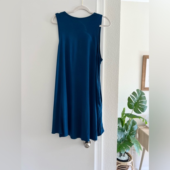 RVCA Surf Dress Boho Bohemian Chic Teal Jewel Blue Swim Surf Beach Pool Flowy - Picture 3 of 7